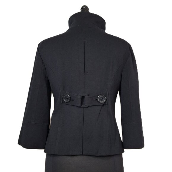 Vintage Peacoat Womens Military Style Utility Jacket Sz L Cropped Goth Gorpcore - Picture 6 of 12